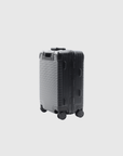 The Signature Series S 'Advanced' Black luggage, compact design with zipless TSA-approved locking mechanism.
