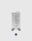 Dallas Cowboys Limited Edition Time Capsule Case, luxury travel design with iconic silver finish and emblem.