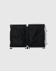 Open view of the Apollo S Passenger Overhead suitcase showcasing black interior with multiple pockets.